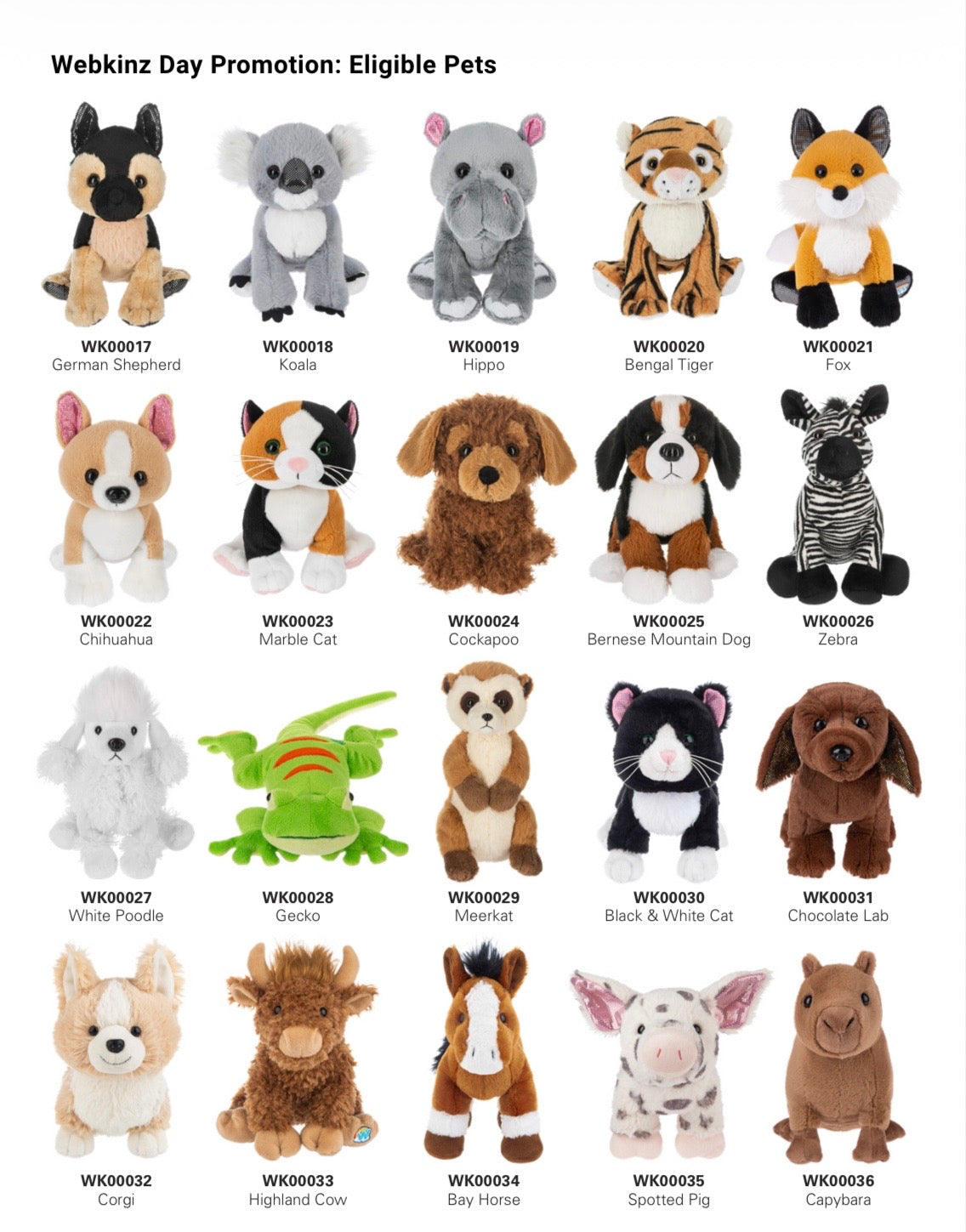 WebKinz Day Plush