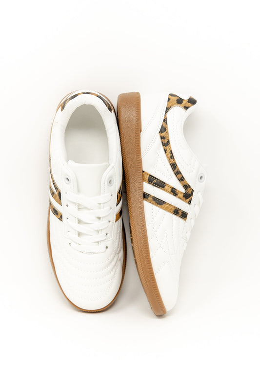 Leopard Striped Sneakers