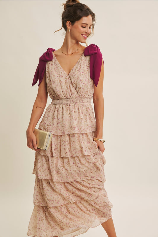Floral Tiered Maxi Dress