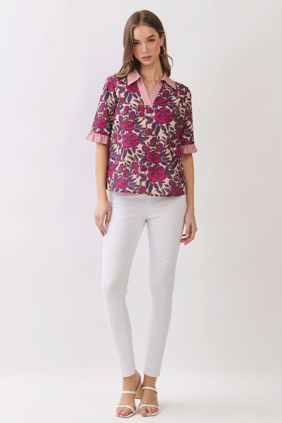 Magenta Rose Top
