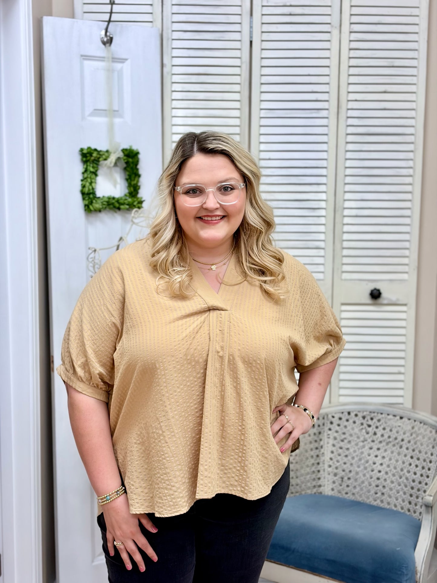 Midnight Honey Blouse (Yellow)