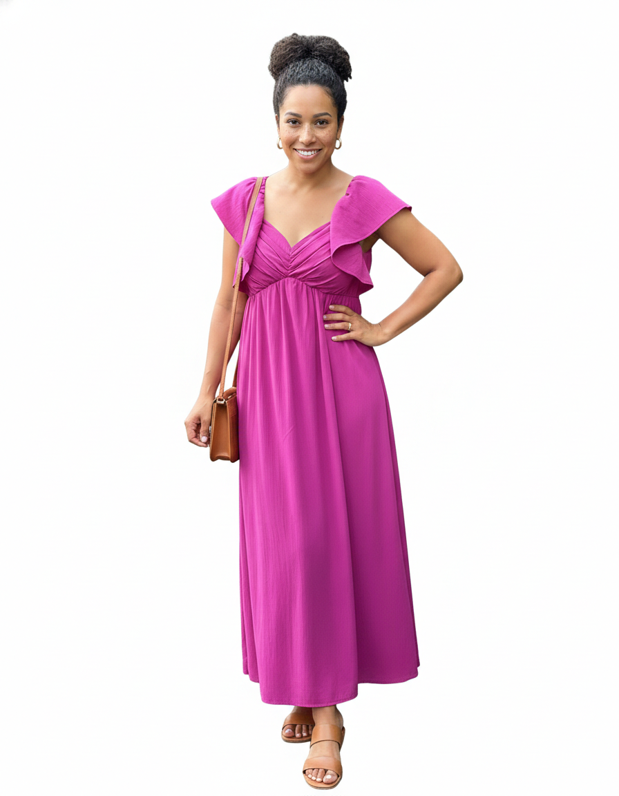 Maxi Crepe Dress