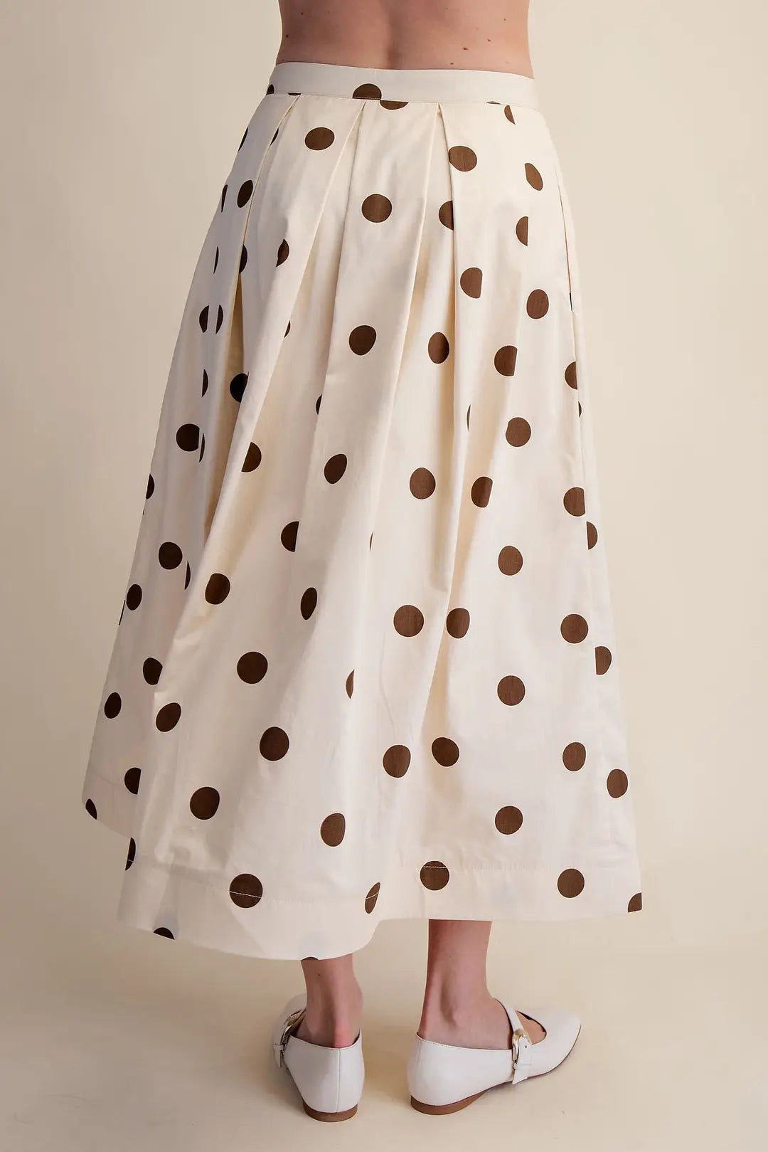 Pleated Midi Skirt