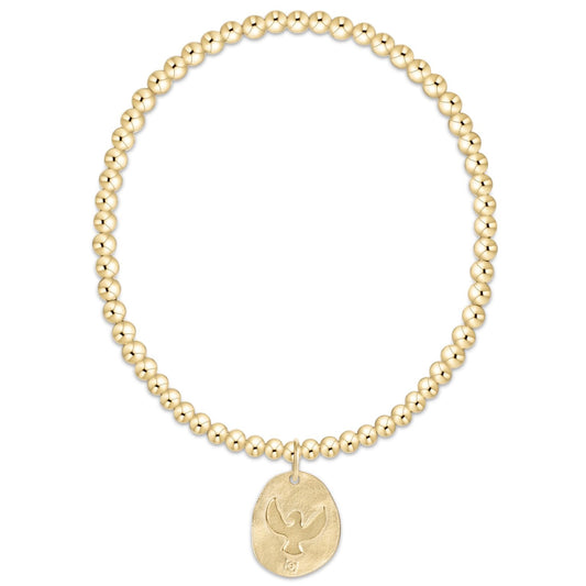 Classic Gold 3mm Bracelet - American Flag | Enewton