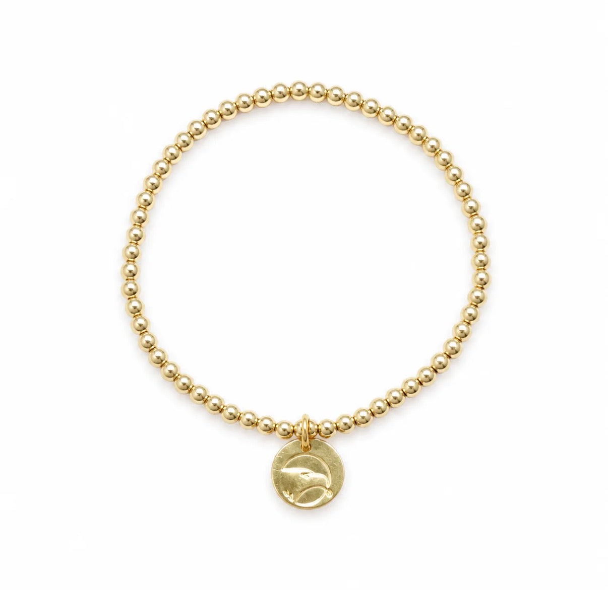 ecollegiate classic gold 3mm bracelet - georgia southern disc | enewton