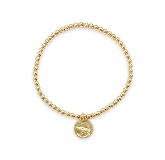 ecollegiate classic gold 3mm bracelet - georgia southern disc | enewton