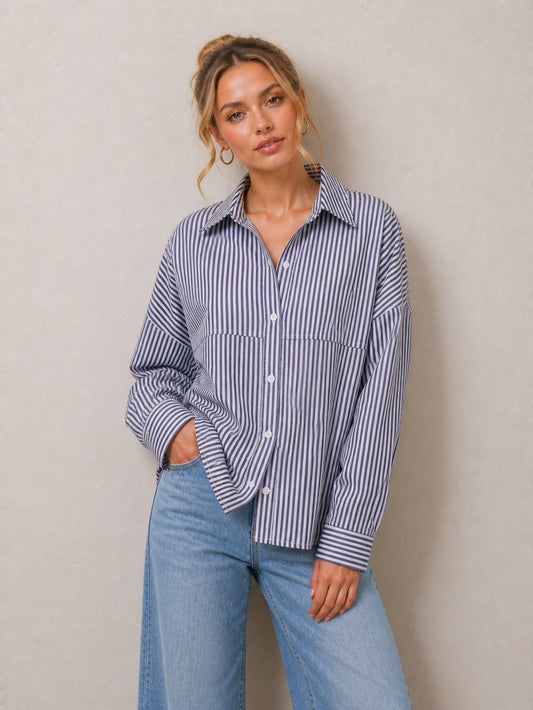 Poplin Roll-Up Shirt