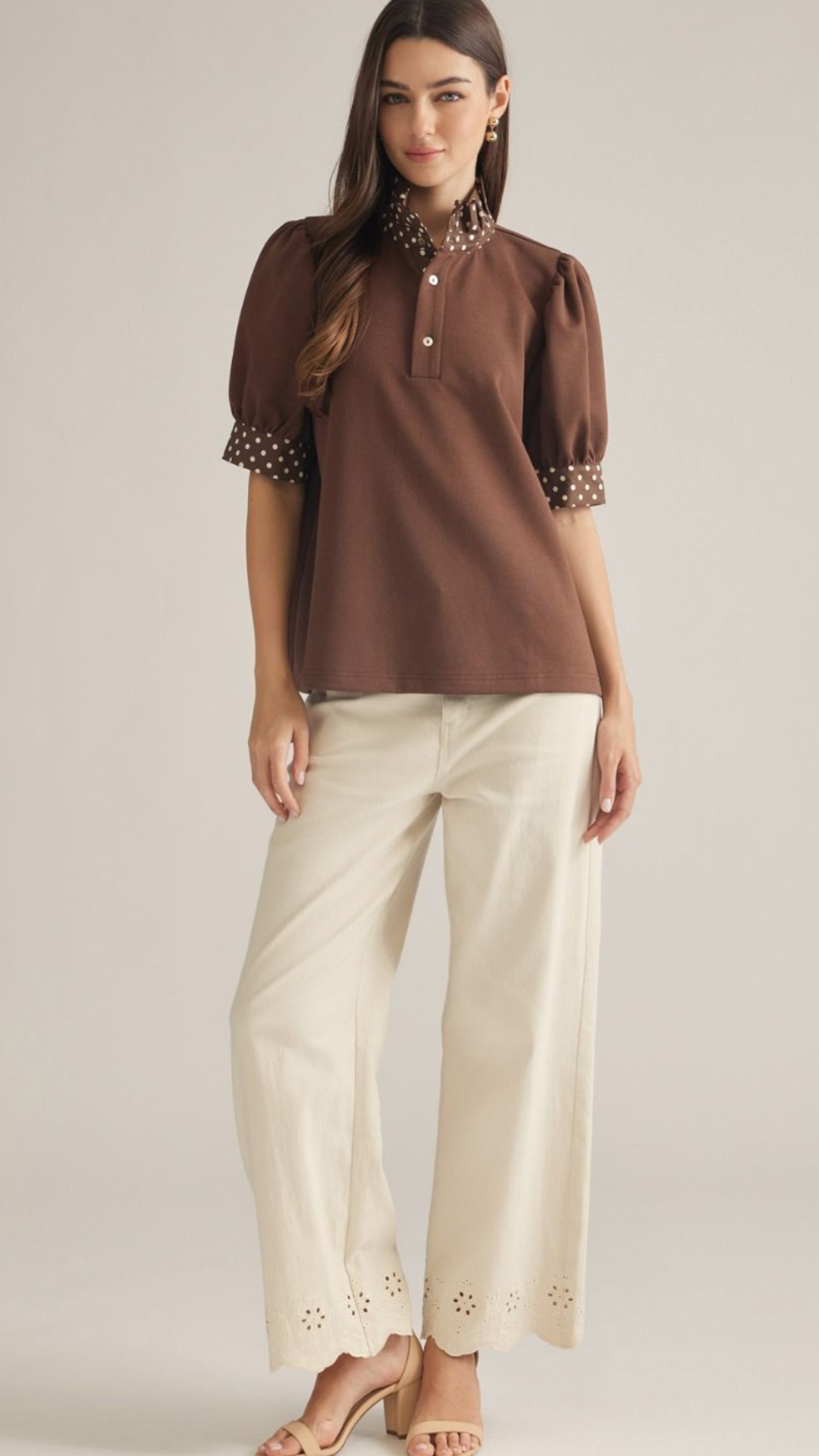 Darling Dot Top | Chocolate