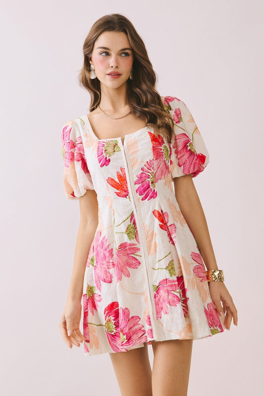Floral Flare Mini Dress