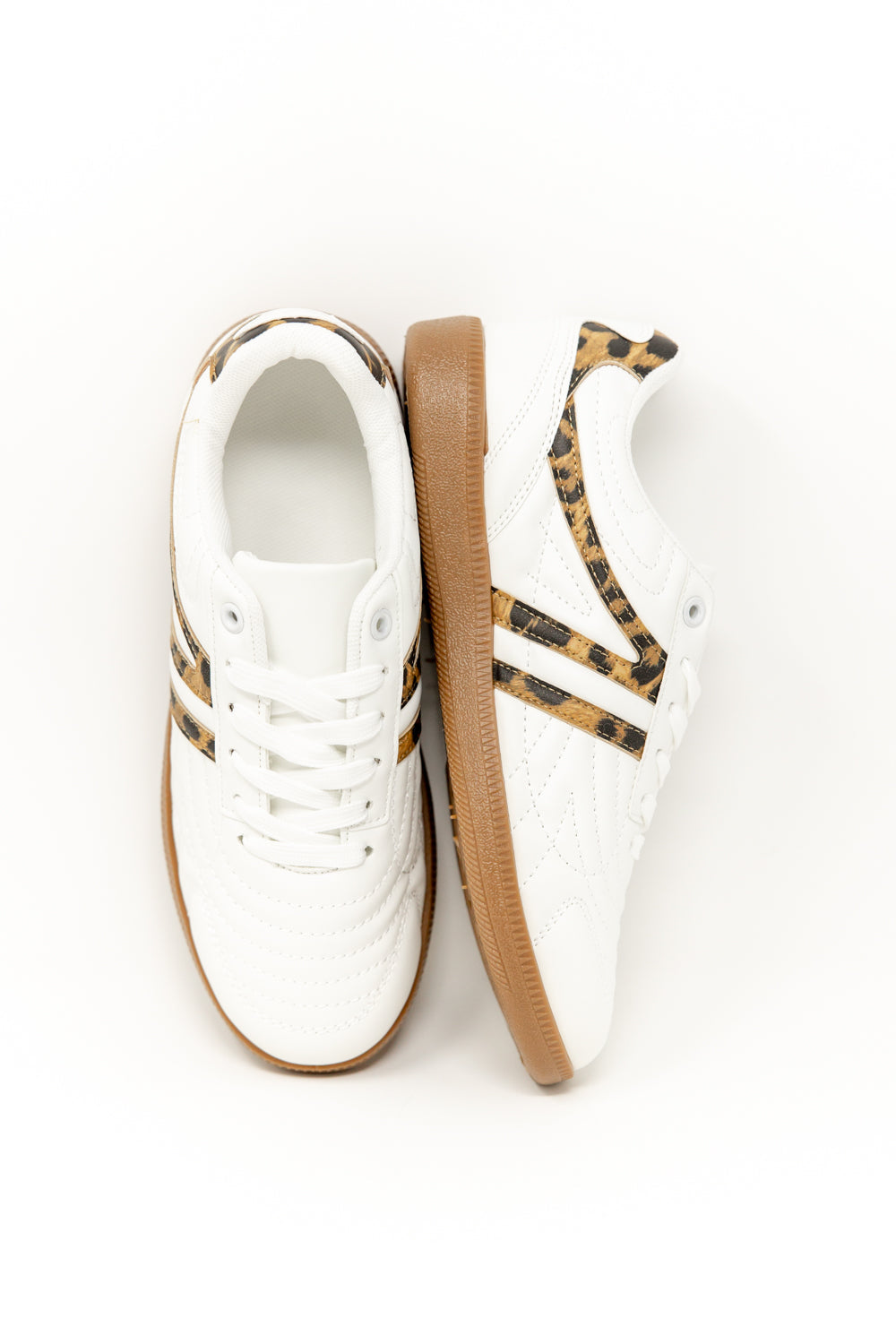 Leopard Striped Sneakers
