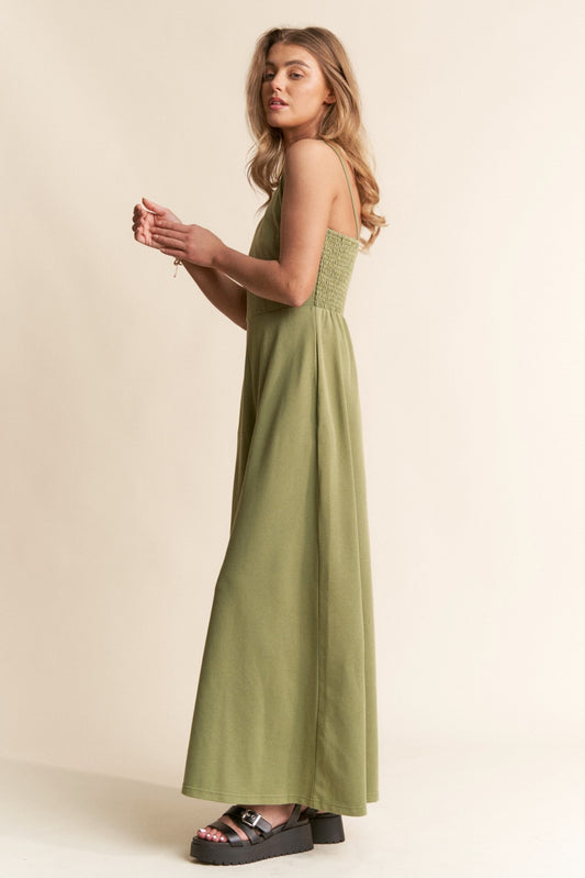 Casual Wide Leg Jumpsuit