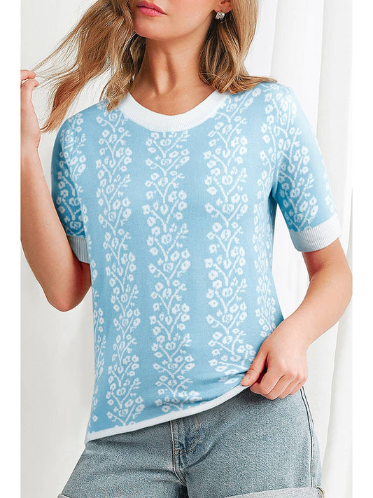 Floral Crewneck Sweater