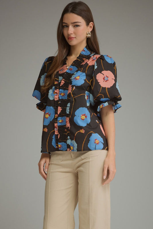 Whispering Blooms Top
