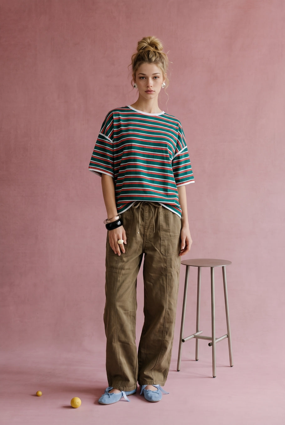Evergreen Stripe Tee