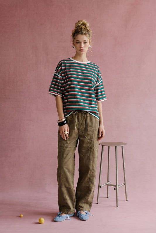 Evergreen Stripe Tee