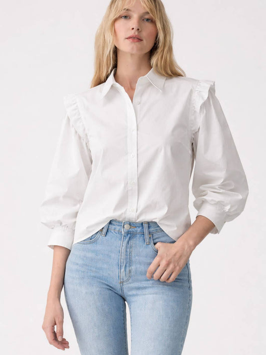 Structured Mesh-Sleeve Blouse