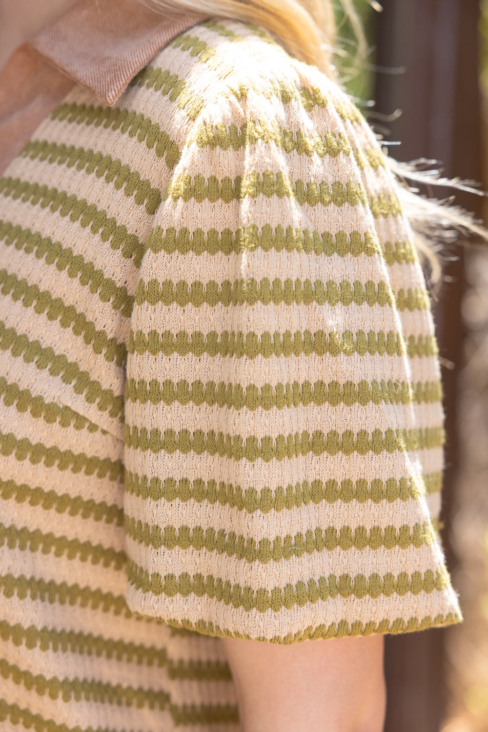 Sagewood Striped Top