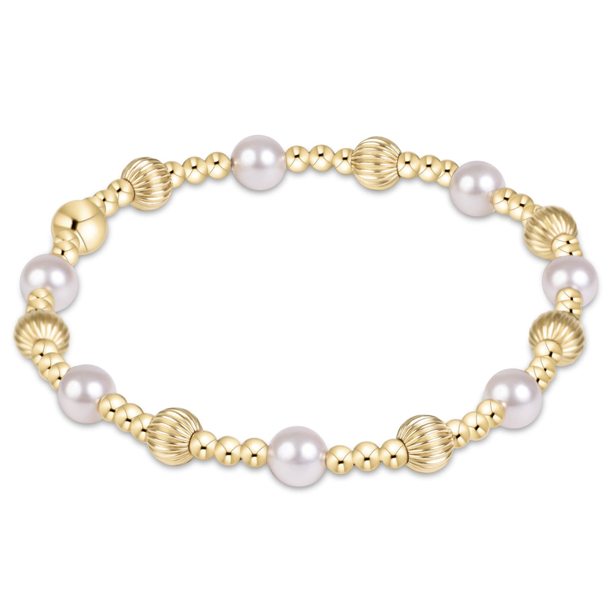 Dignity Sincerity Gold 5mm Bracelet | enewton