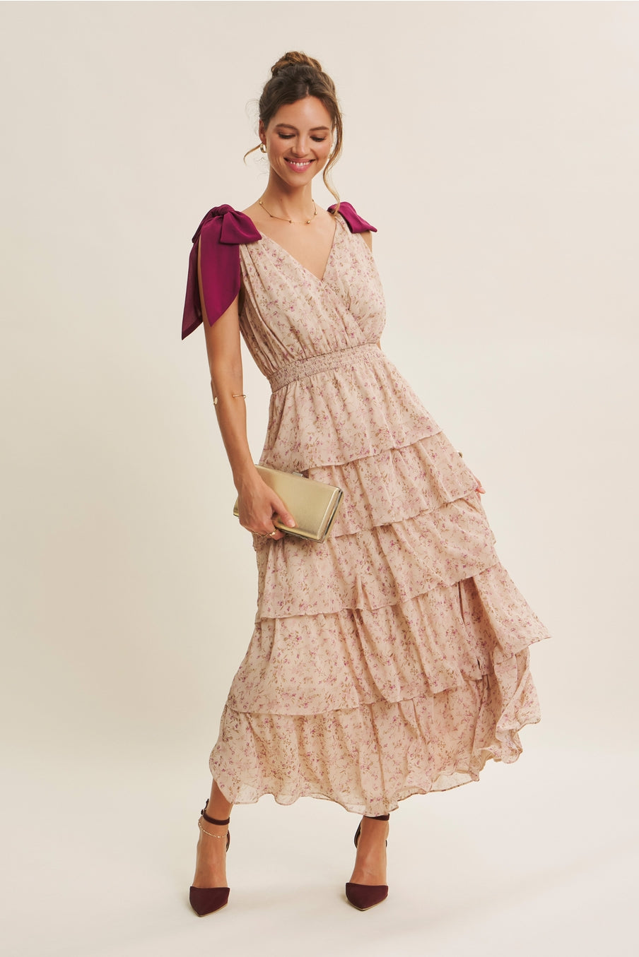 Floral Tiered Maxi Dress
