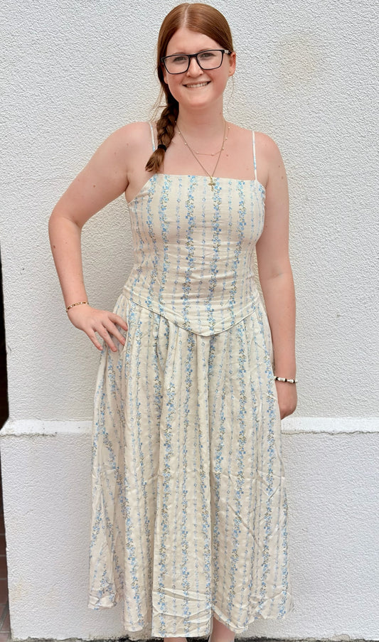 Blue Floral Dress