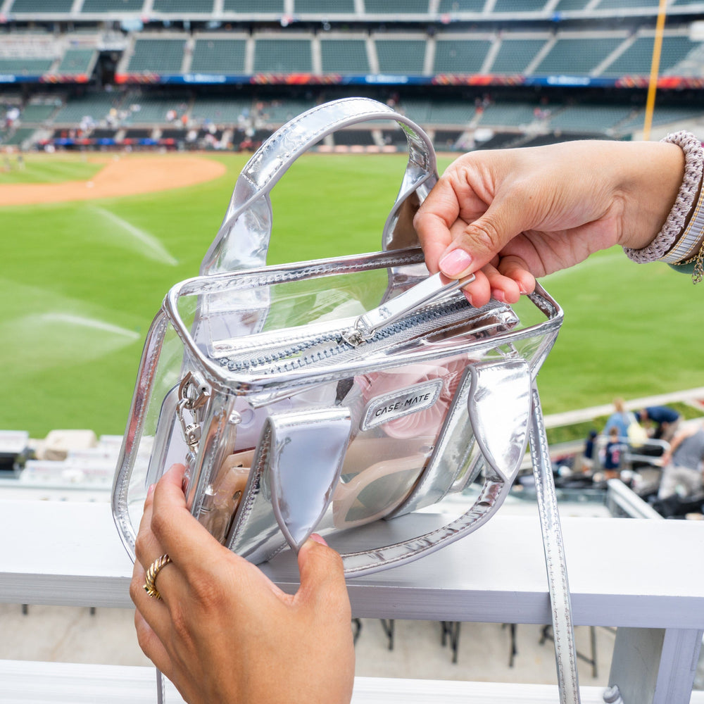Case Mate Jelly Stadium Bag • Silver Chrome