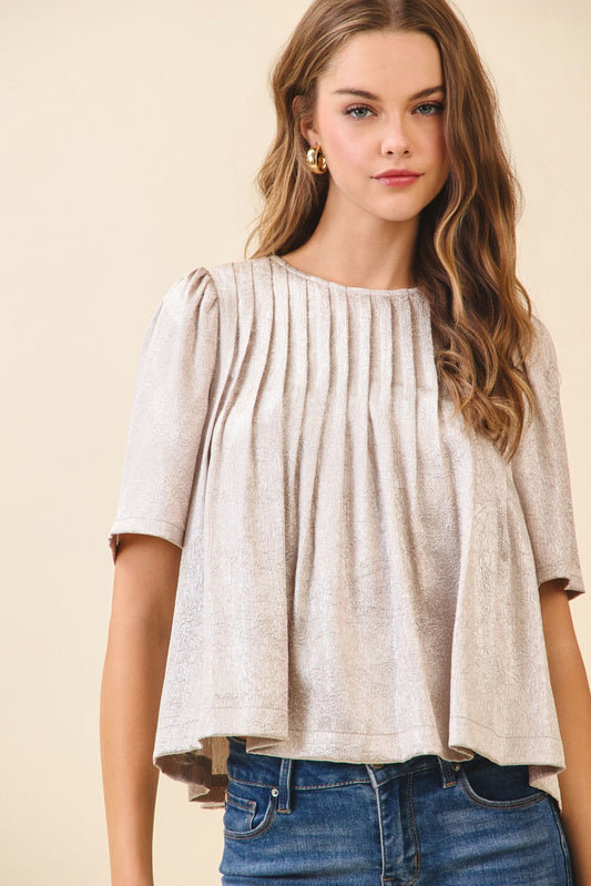 Metallic Muse Top
