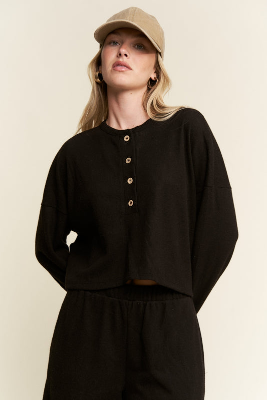 Lazy Day Top - Black