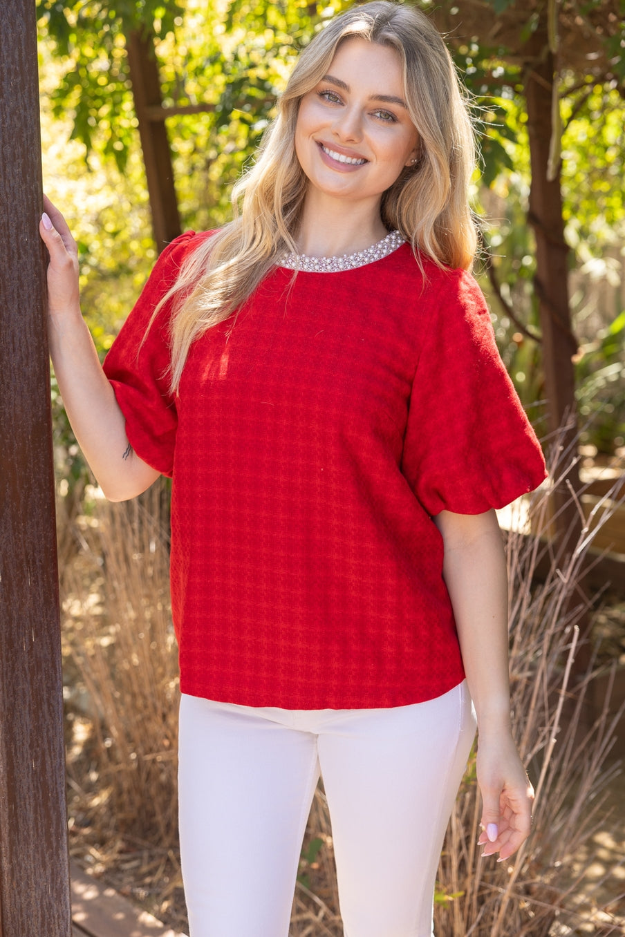 Ruby Grace Pearl Top