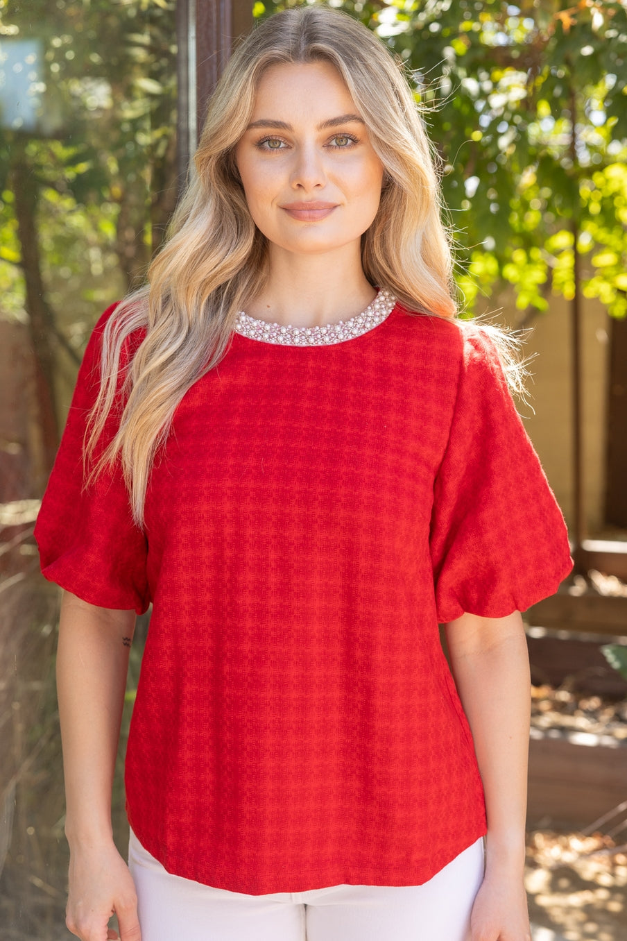 Ruby Grace Pearl Top