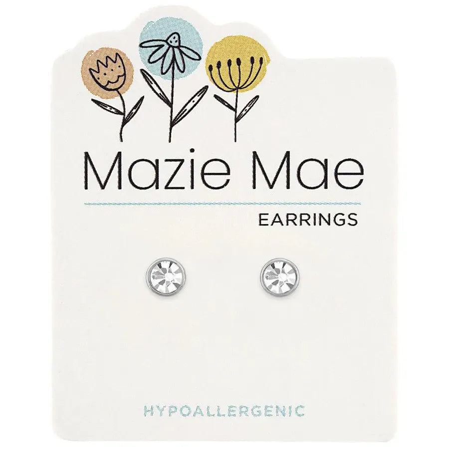 Silver Stud Earrings | Mazie Mae