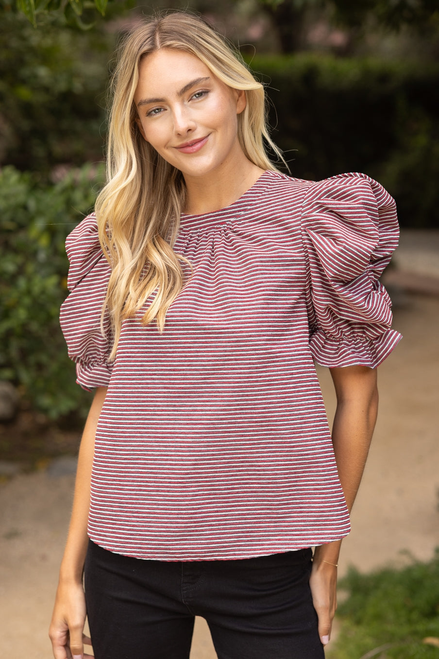 Avery Top - Burgundy