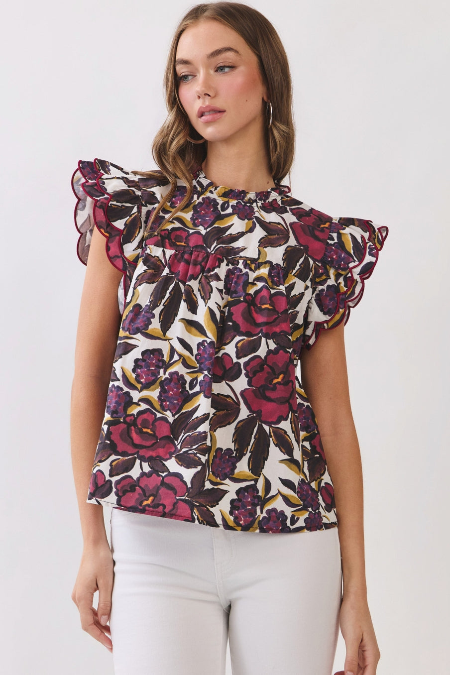 Fuchsia Flower Top