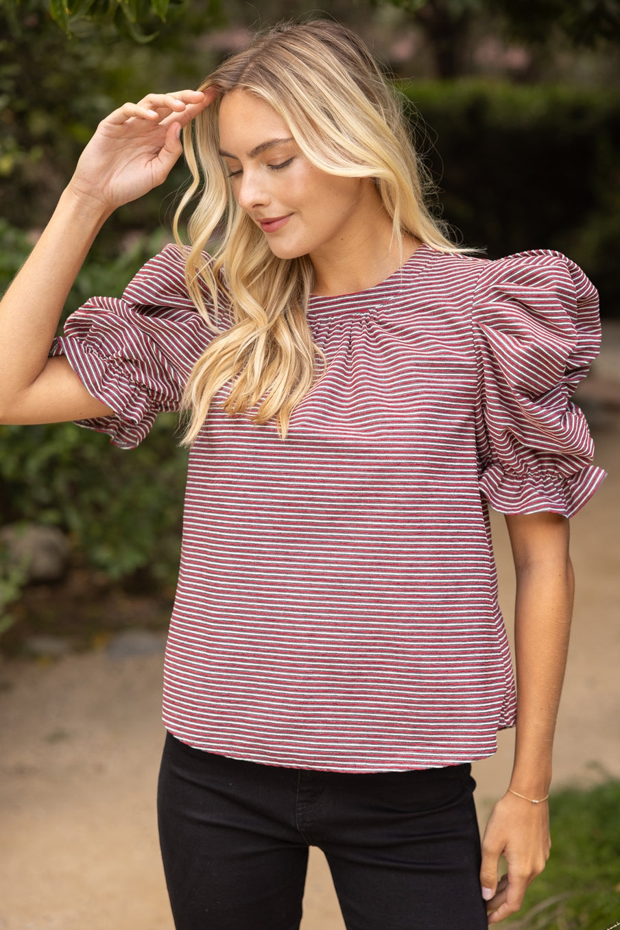 Avery Top - Burgundy