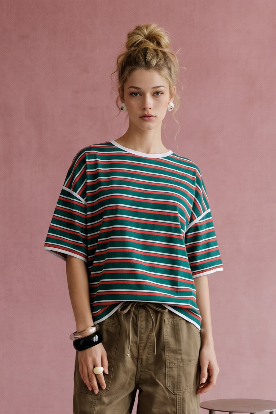 Evergreen Stripe Tee