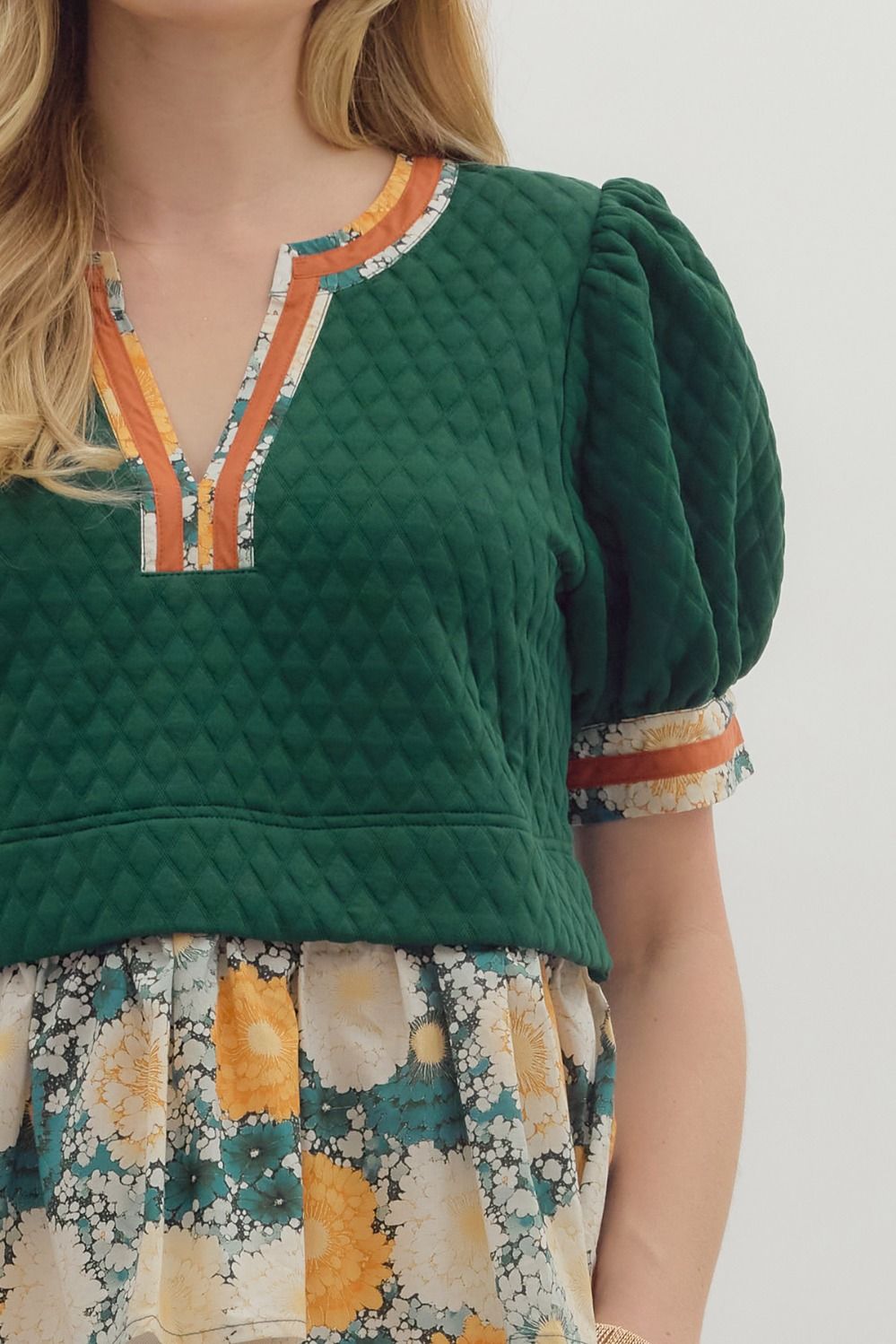 Short Puff Sleeve Top