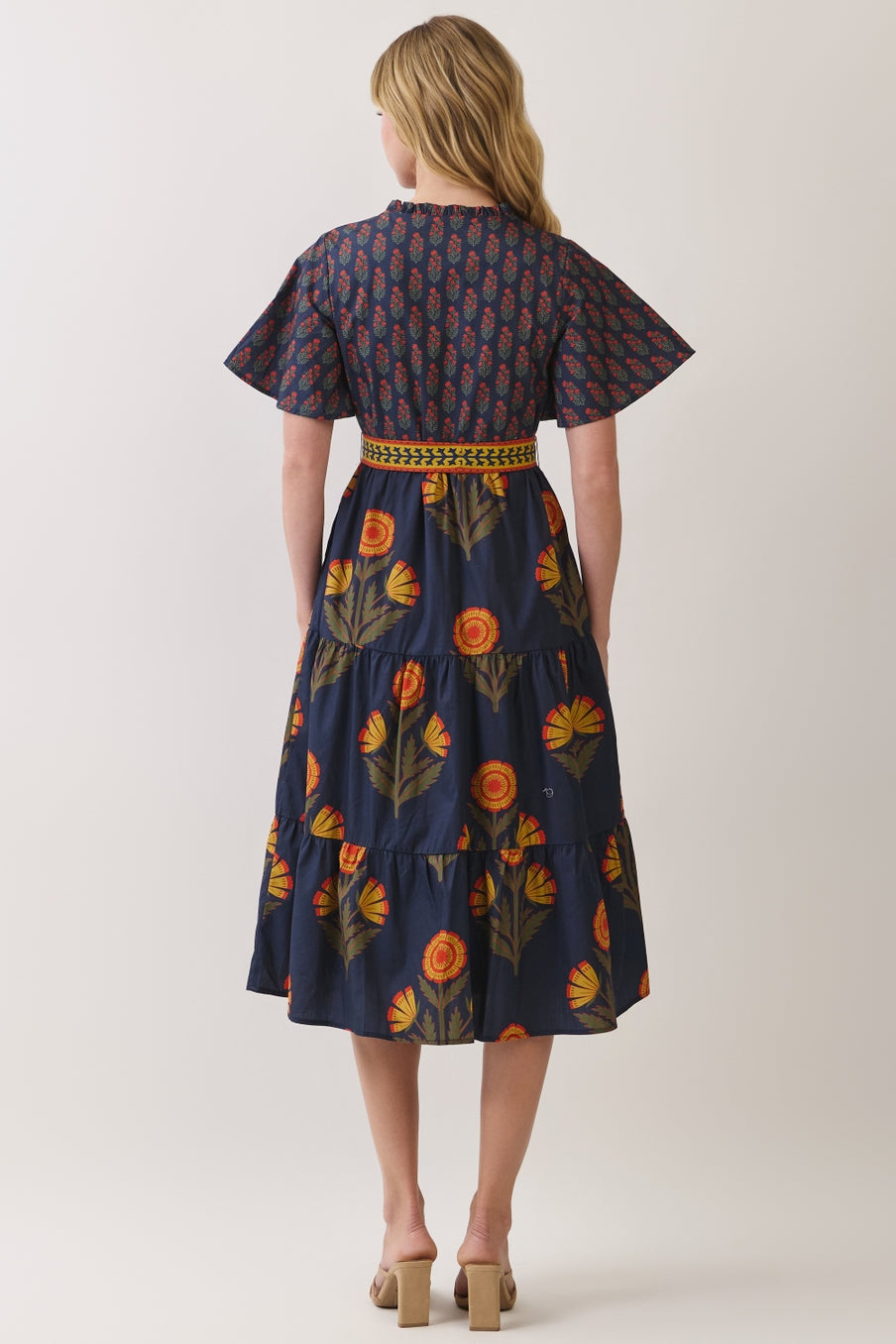 Navy Nora Midi Dress