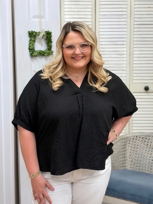 Midnight Honey Blouse (Black)