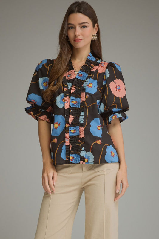 Whispering Blooms Top