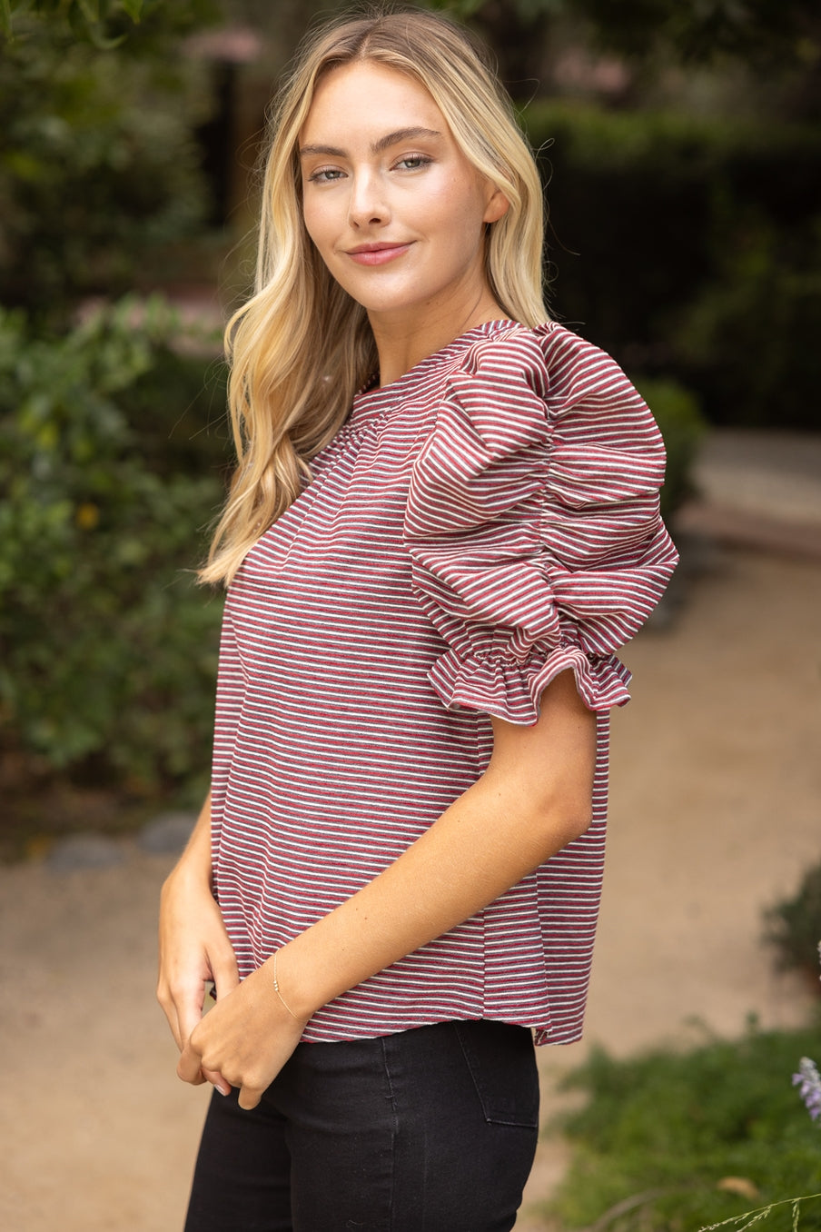 Avery Top - Burgundy
