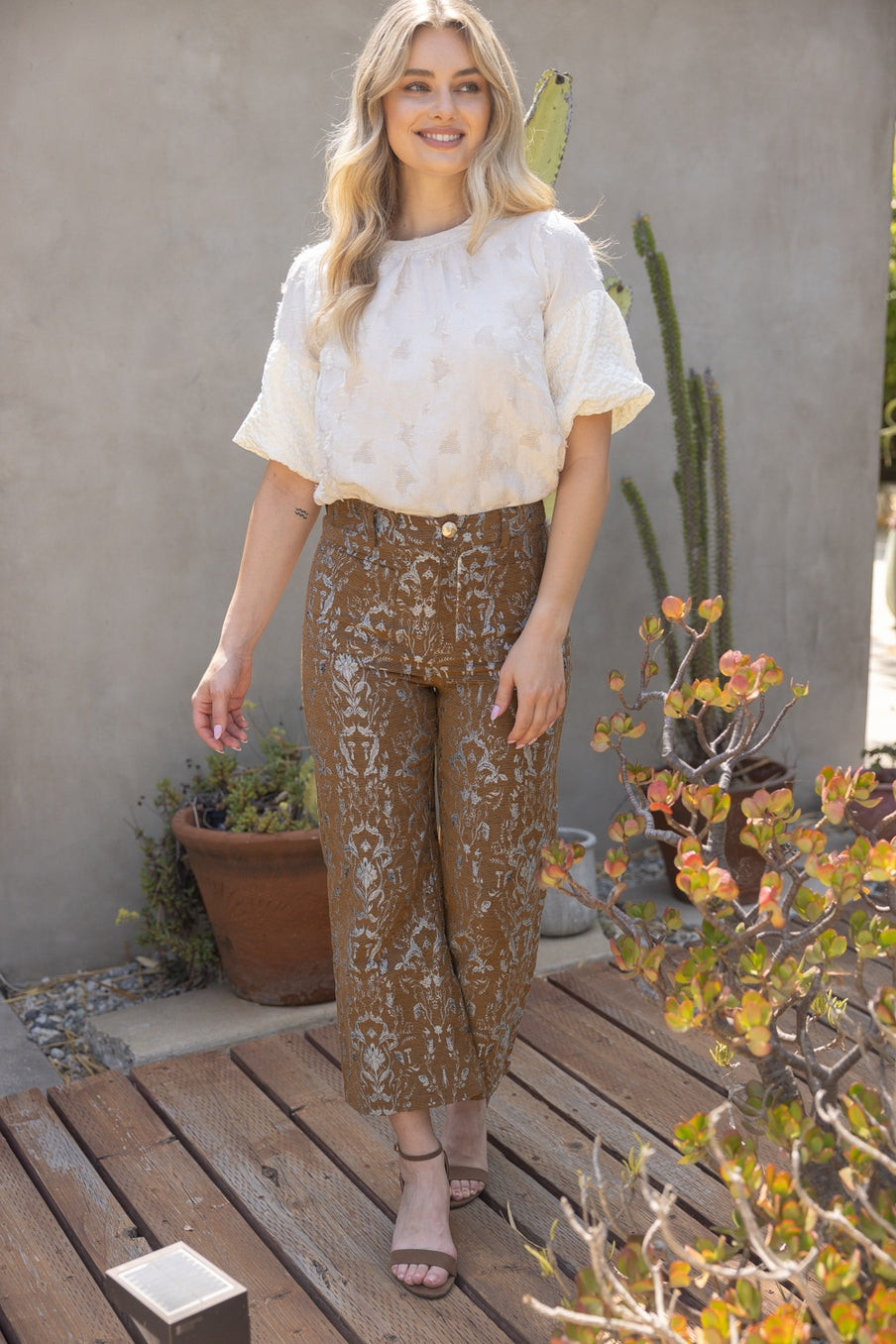Ivory Bloom Top