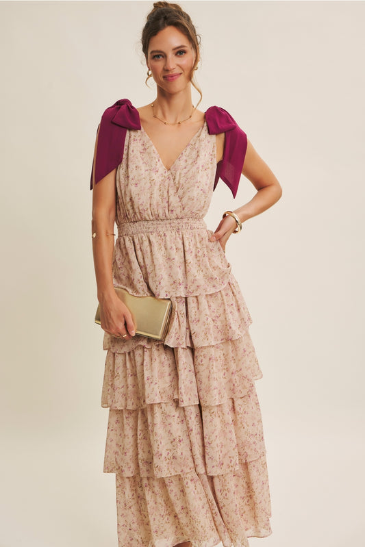 Floral Tiered Maxi Dress
