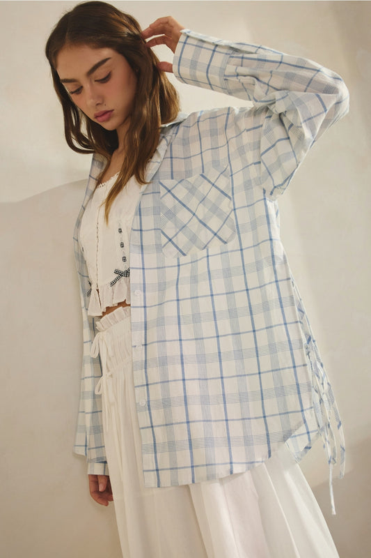 Seaside Blue Check Shirt