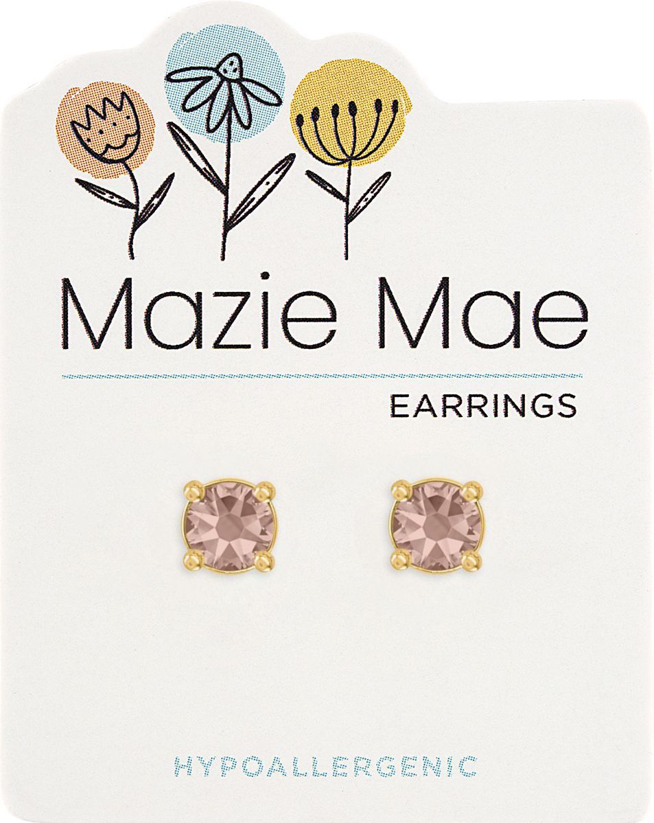 Pink Stud Earrings | Mazie Mae