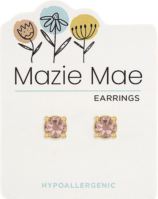 Pink Stud Earrings | Mazie Mae