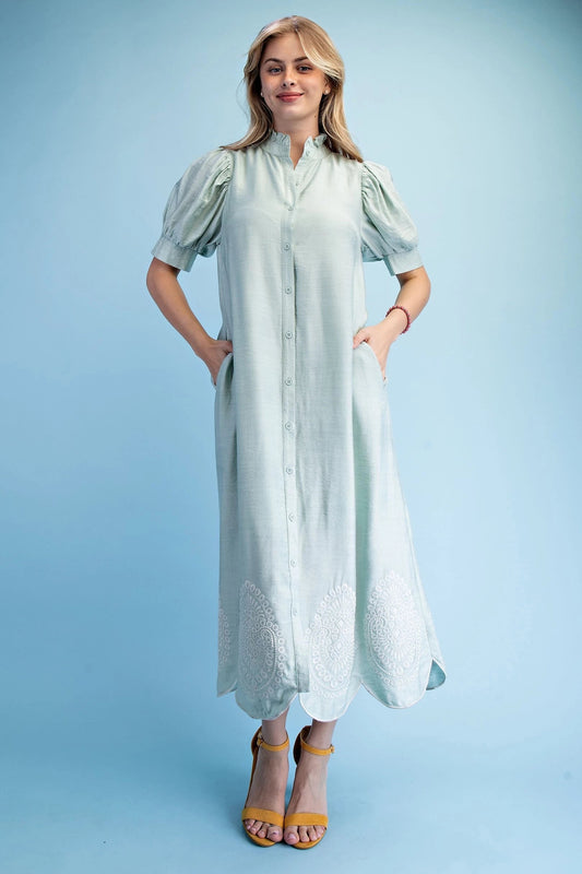 Willow Embroidered Maxi Dress