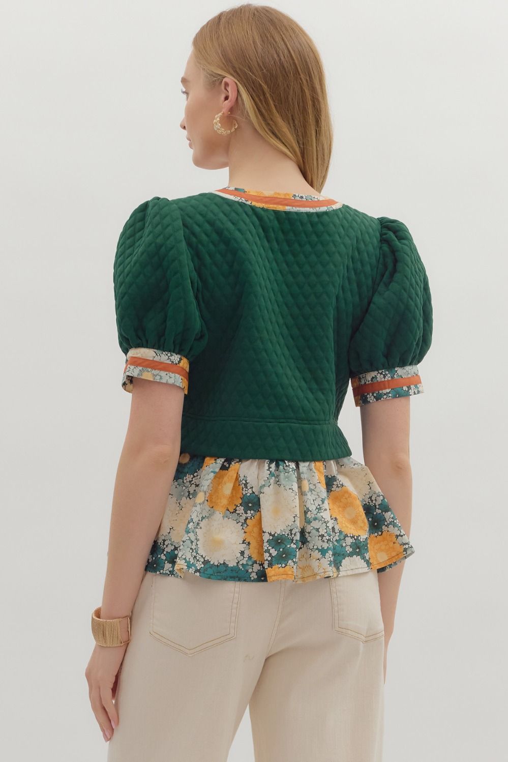 Short Puff Sleeve Top
