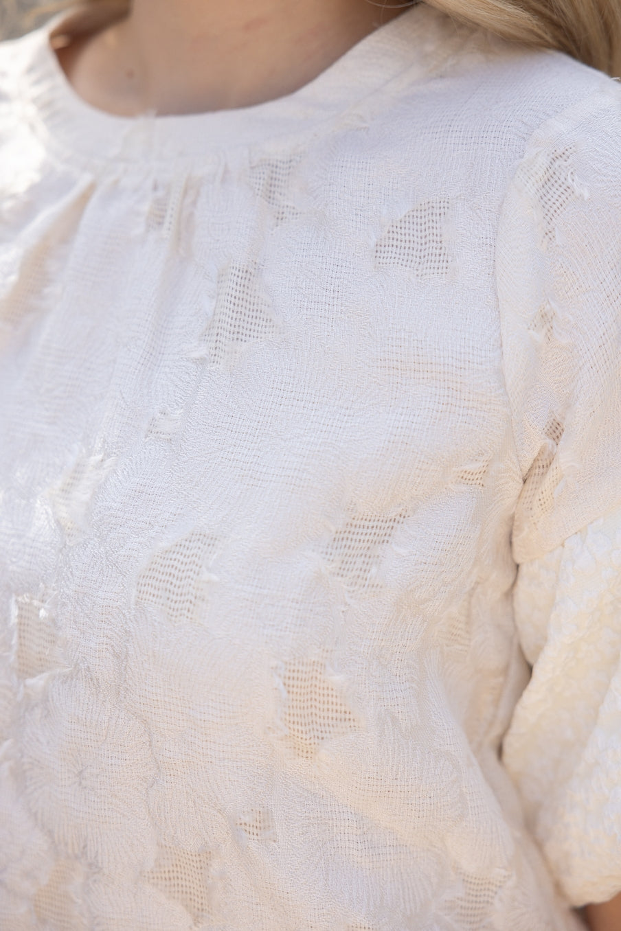 Ivory Bloom Top