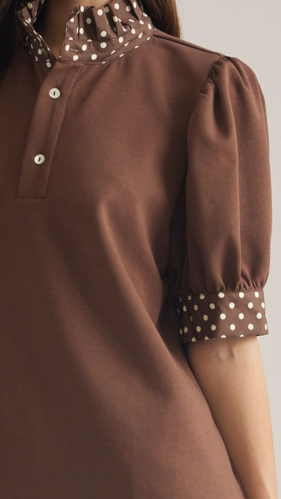 Darling Dot Top | Chocolate