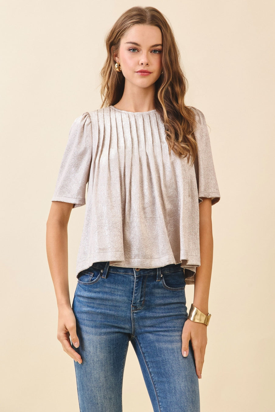 Metallic Muse Top