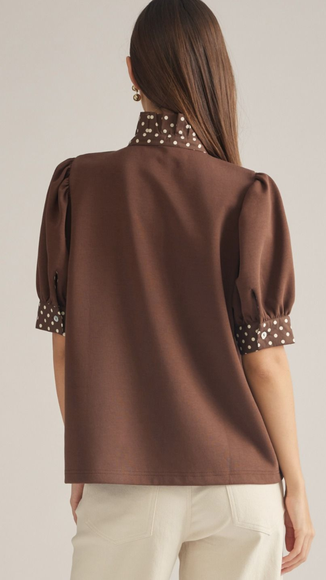 Darling Dot Top | Chocolate